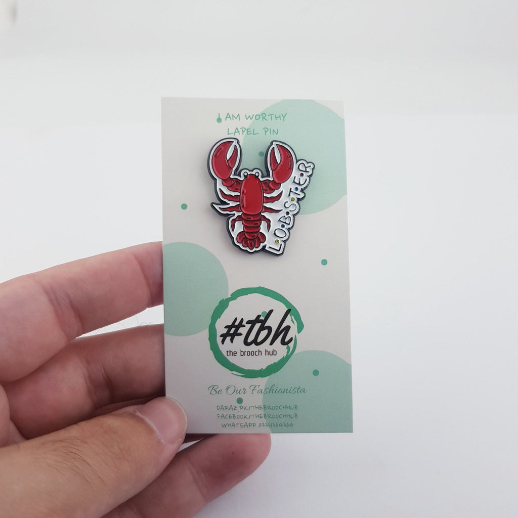 LOBSTER LAPEL PIN