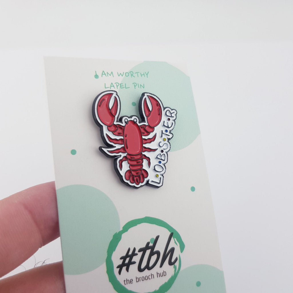 LOBSTER LAPEL PIN