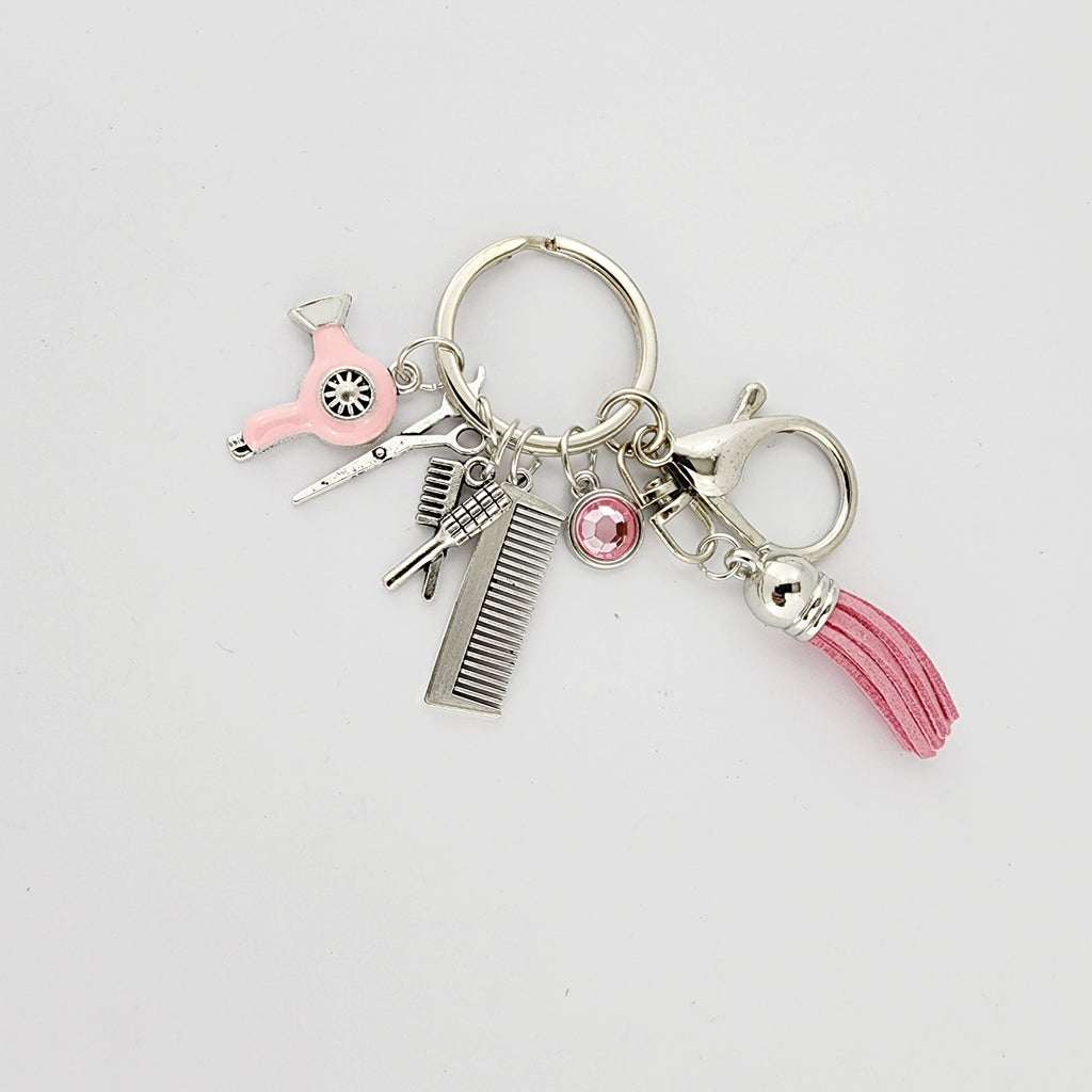 SALON CHIC HAIR TOOLS KEYCHAIN - PINK
