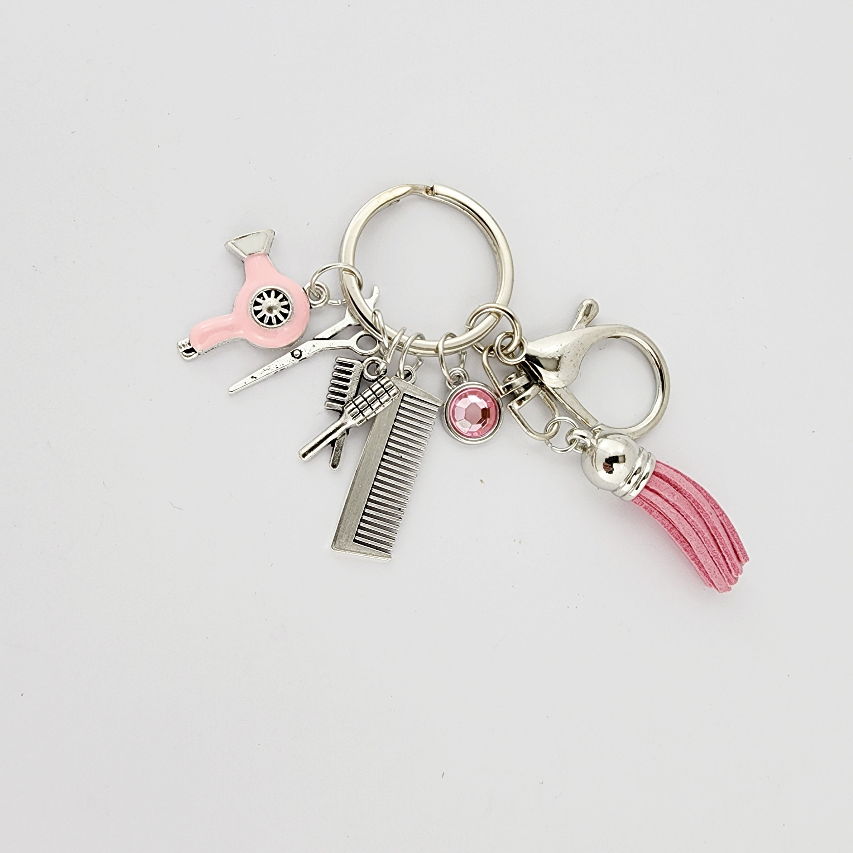 SALON CHIC HAIR TOOLS KEYCHAIN - PINK
