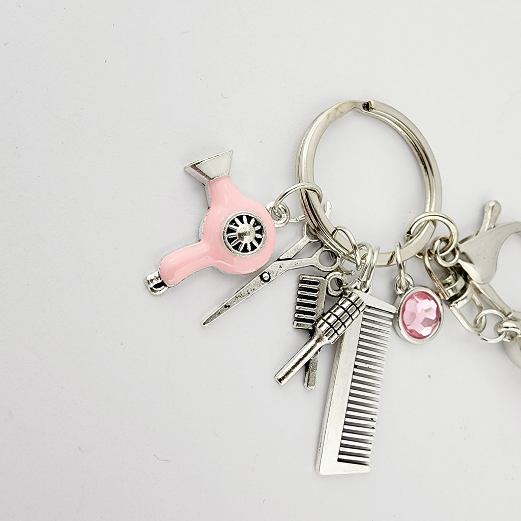SALON CHIC HAIR TOOLS KEYCHAIN - PINK