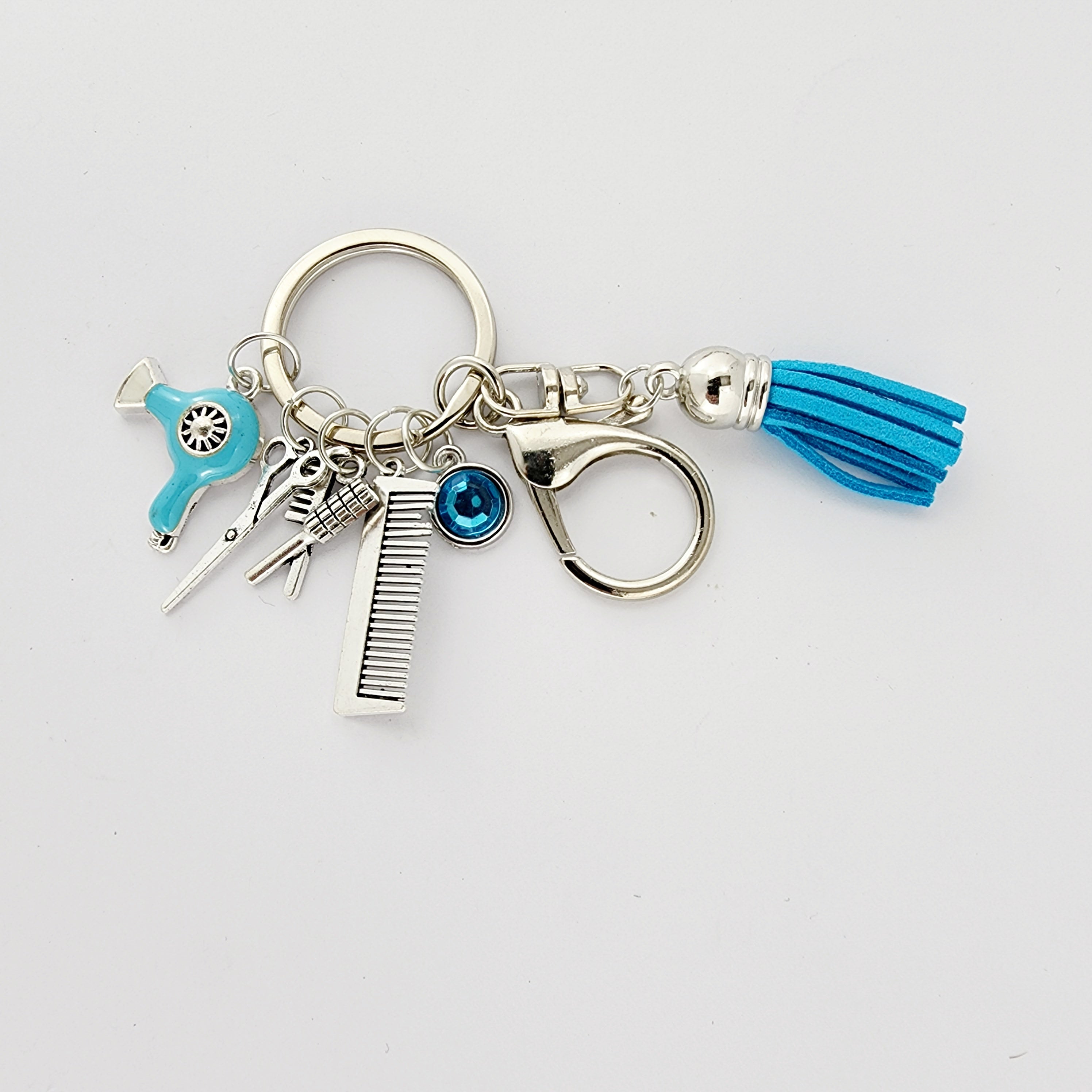 SALON CHIC HAIR TOOLS KEYCHAIN - BLUE