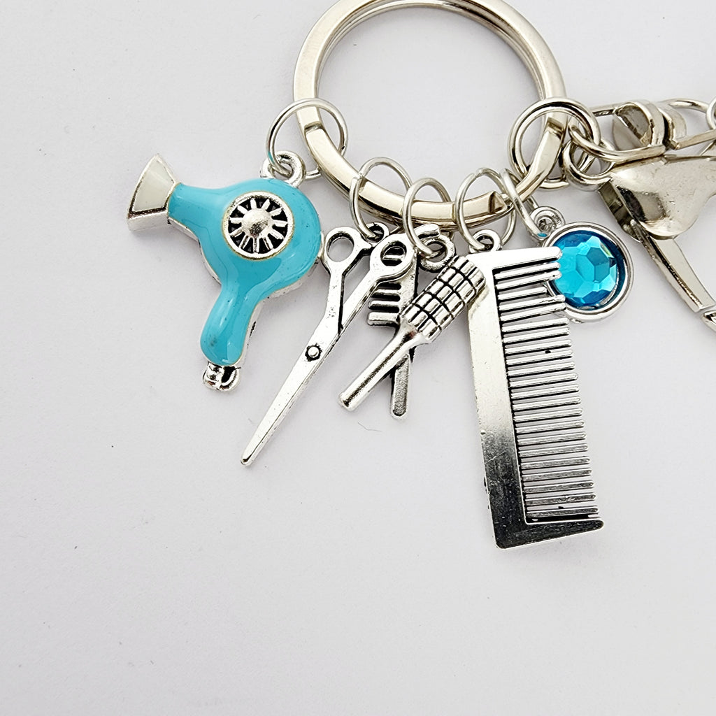 SALON CHIC HAIR TOOLS KEYCHAIN - BLUE
