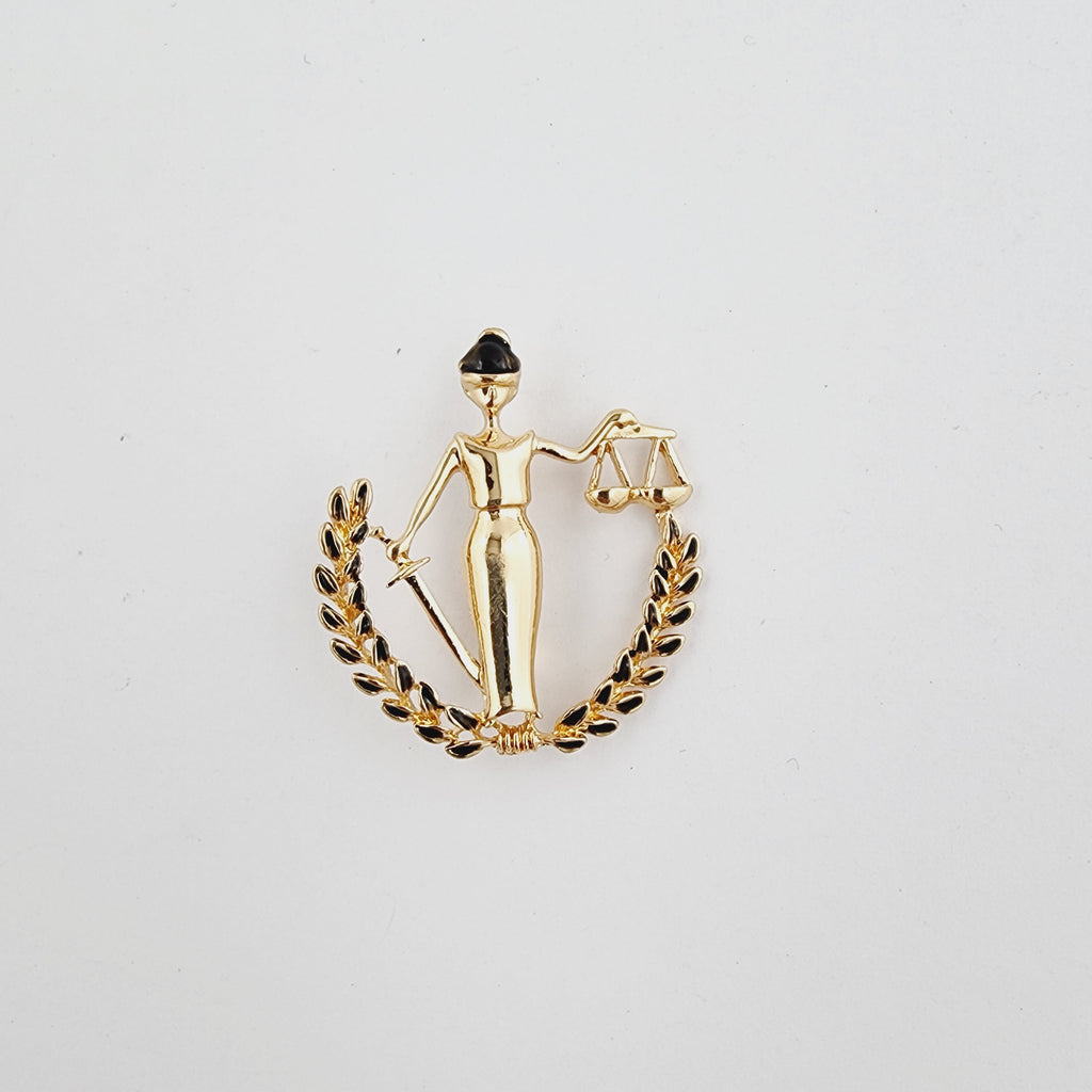 LADY JUSTICE - FRESH GOLD & BLACK