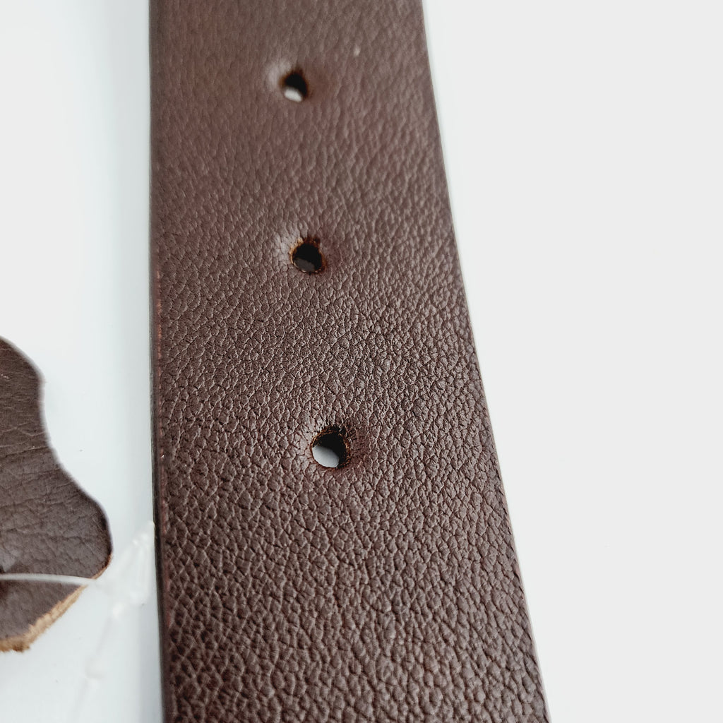 LEATHER BELT - COFFEE