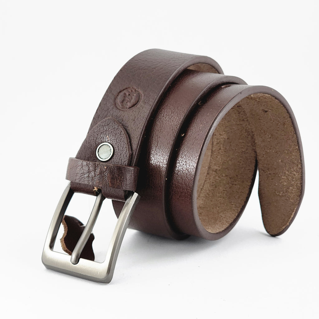 LEATHER BELT - BROWN