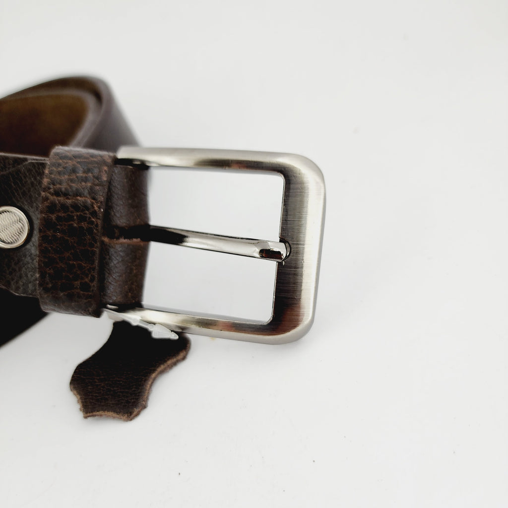 LEATHER BELT - COFFEE