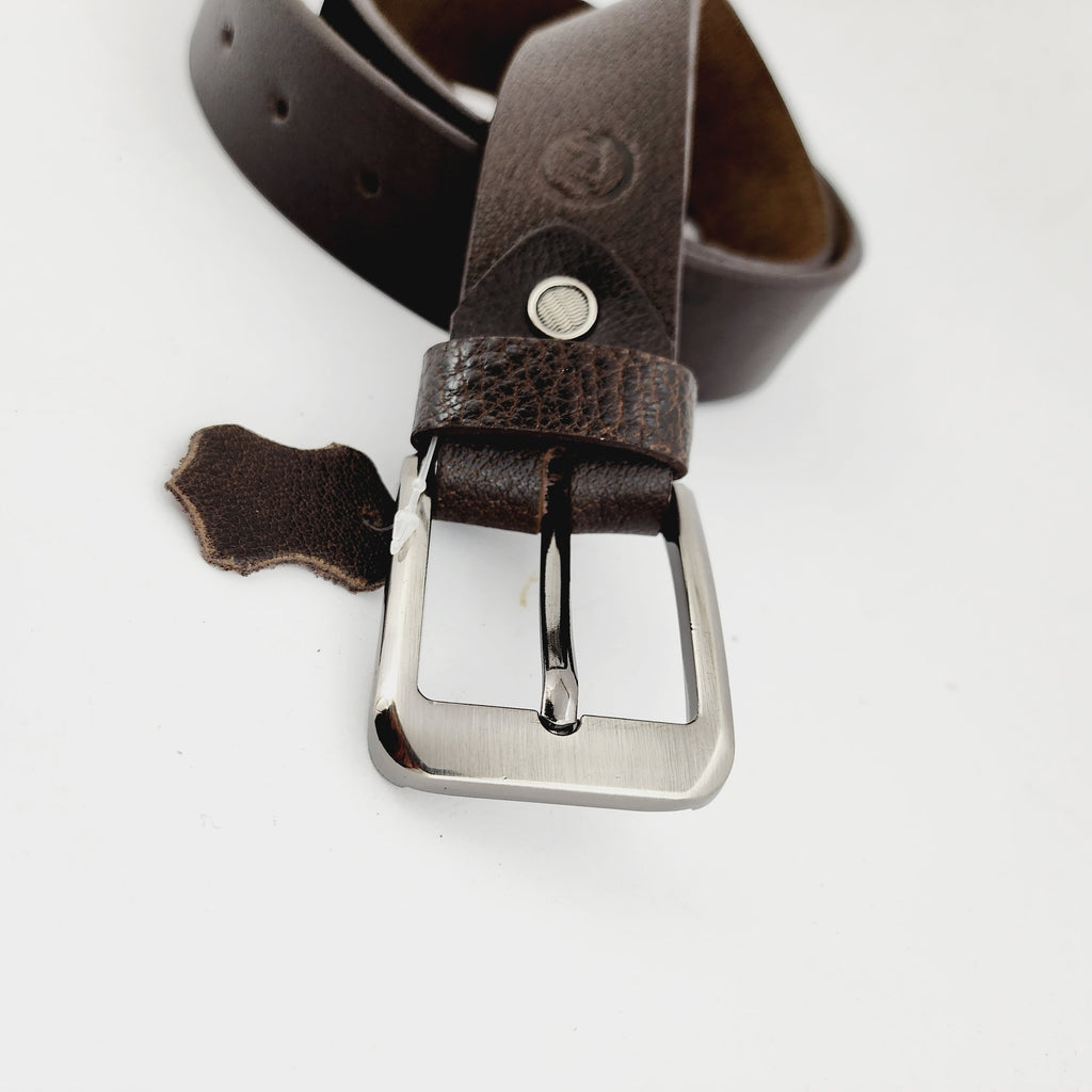 LEATHER BELT - COFFEE