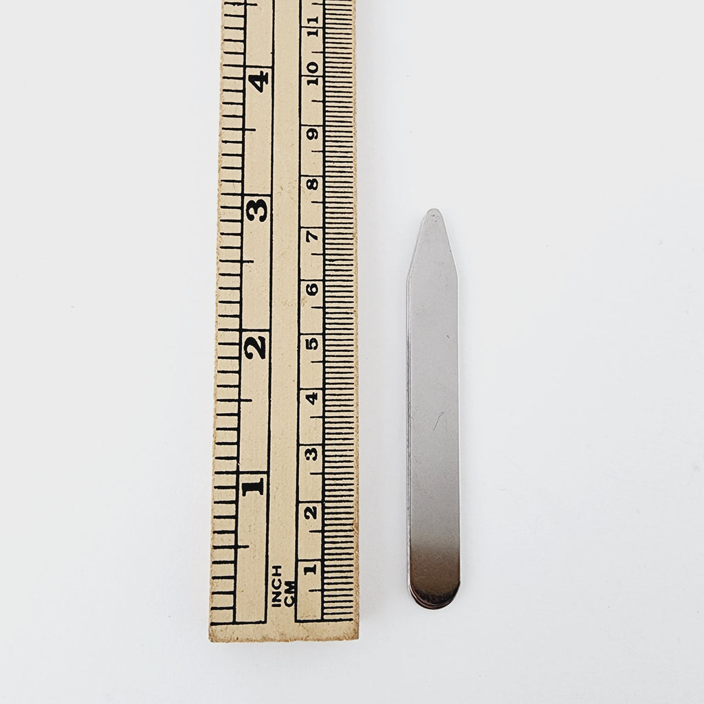 COLLAR STAYS - STAINLESS STEEL - PAIR