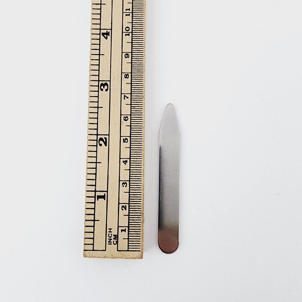 COLLAR STAYS - STAINLESS STEEL - PAIR