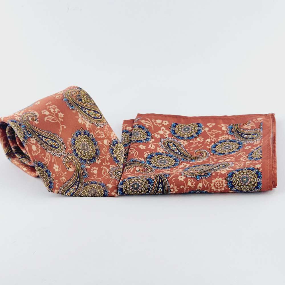 RUST PAISLAY ROYAL GIFT SET