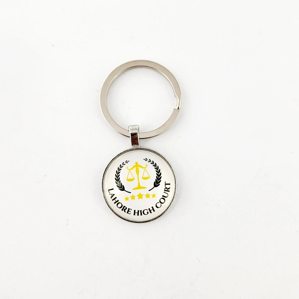 KEYCHAIN - LAHORE HIGH COURT - WHITE GOLDEN