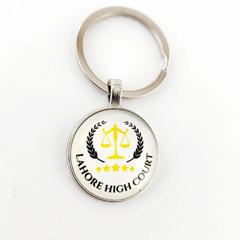 KEYCHAIN - LAHORE HIGH COURT - WHITE GOLDEN