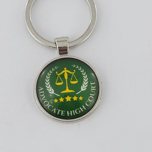 Advocate High Court Green Keychain