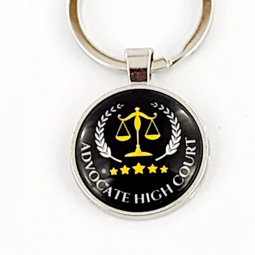 Advocate High Court Black Keychain
