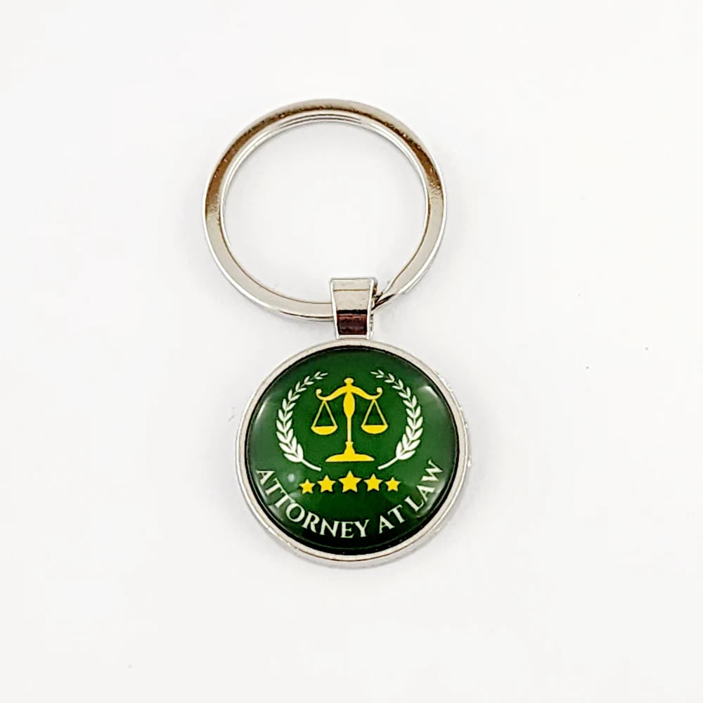 KEYCHAIN - ATTORNEY AT LAW - GREEN
