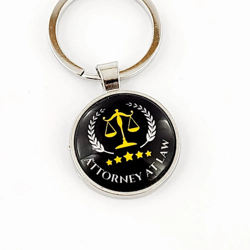 Attorney at Law Black Keychain