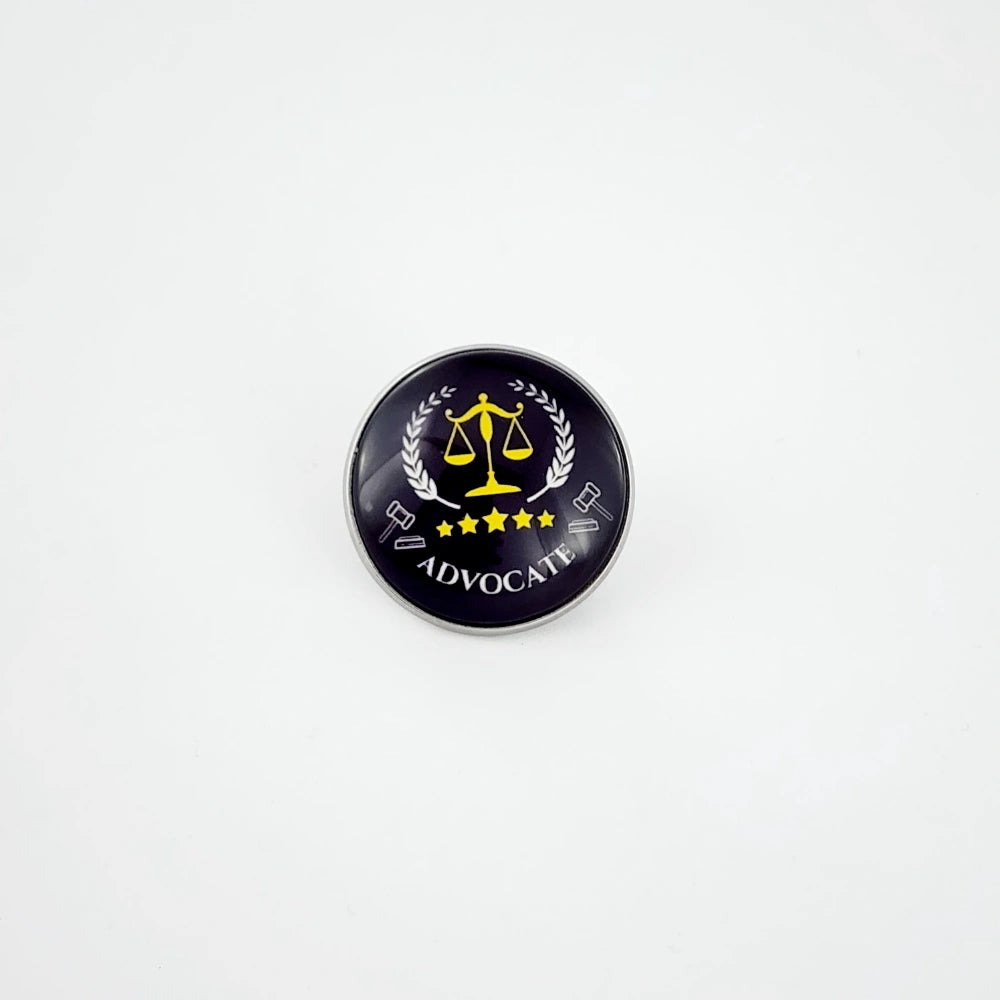 BROOCH - ADVOCATE - BLACK