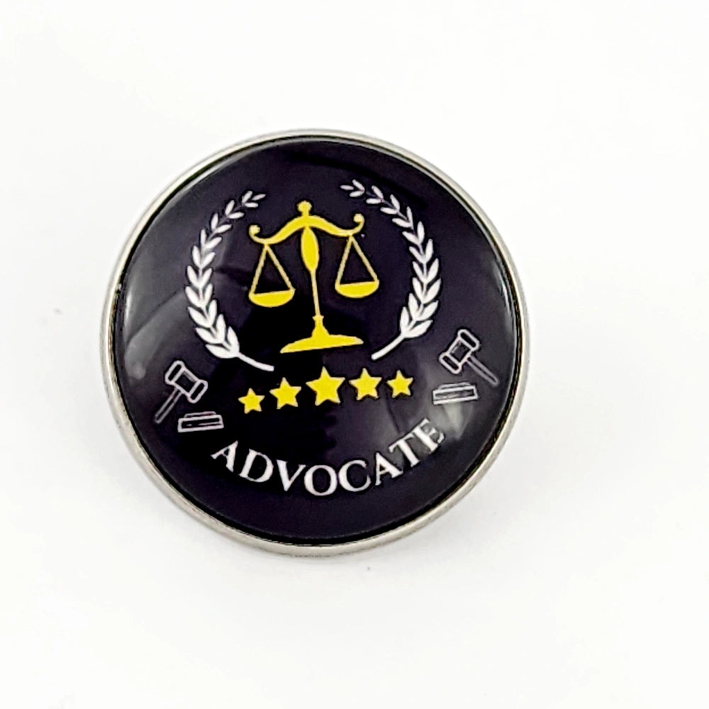 BROOCH - ADVOCATE - BLACK