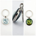 KEYCHAIN - GOVT OF PAKISTAN WHITE & GOLD