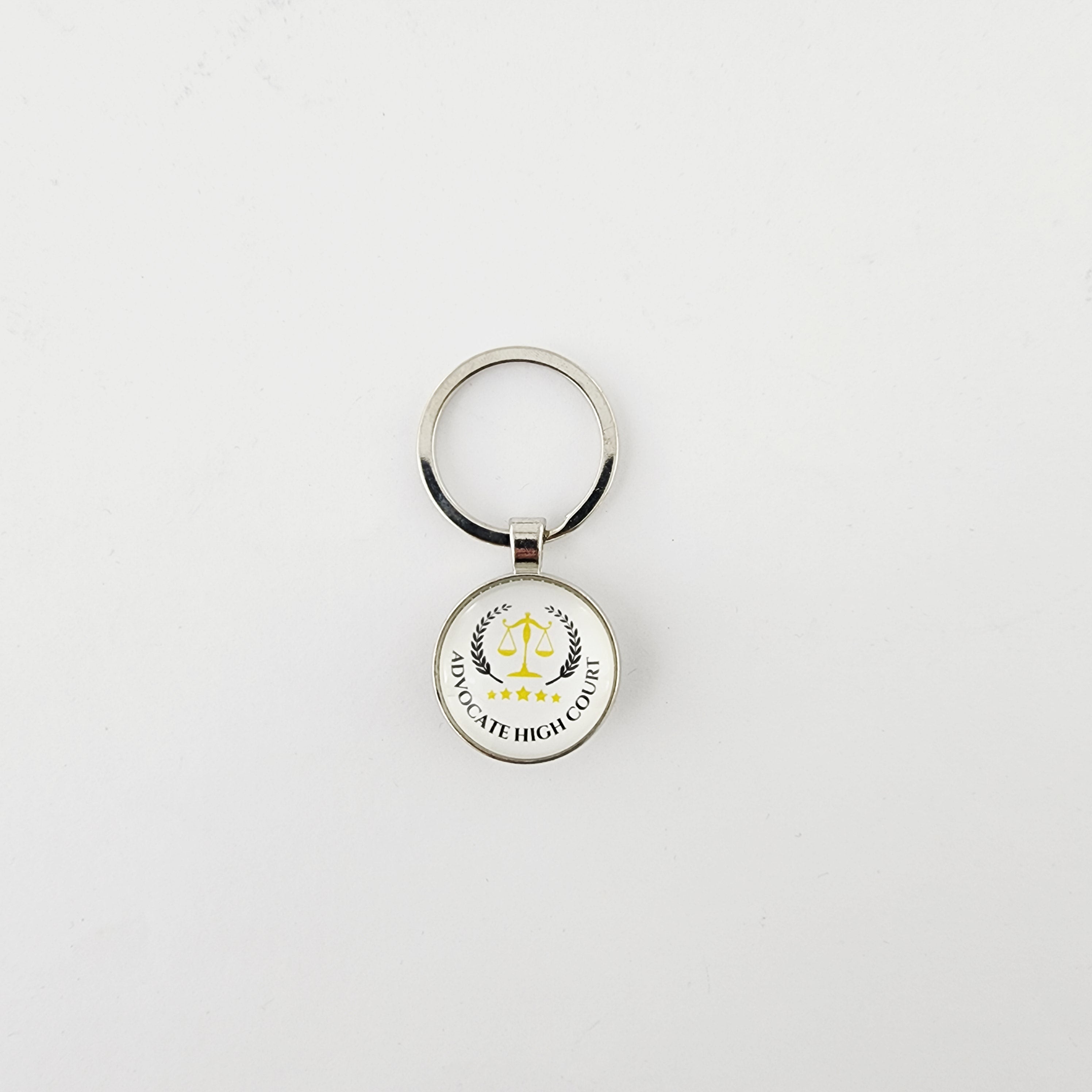 KEYCHAIN - ADVOCATE HIGH COURT - WHITE