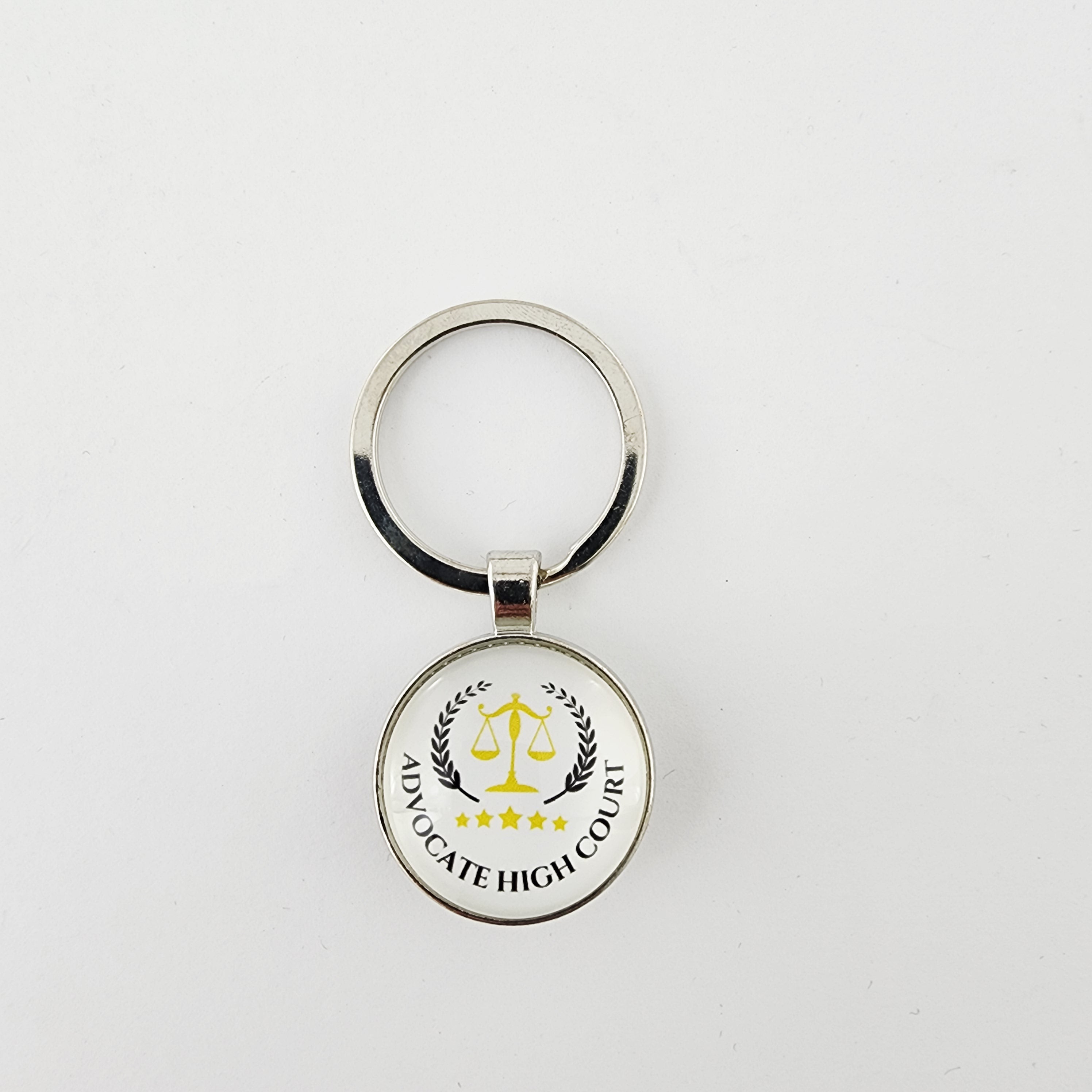 KEYCHAIN - ADVOCATE HIGH COURT - WHITE
