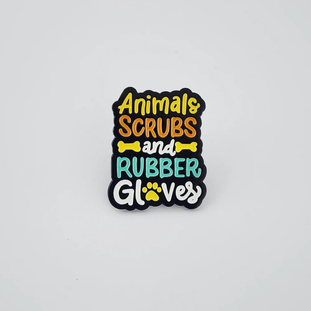ANIMALS, SCRUBS & RUBBER GLOVES