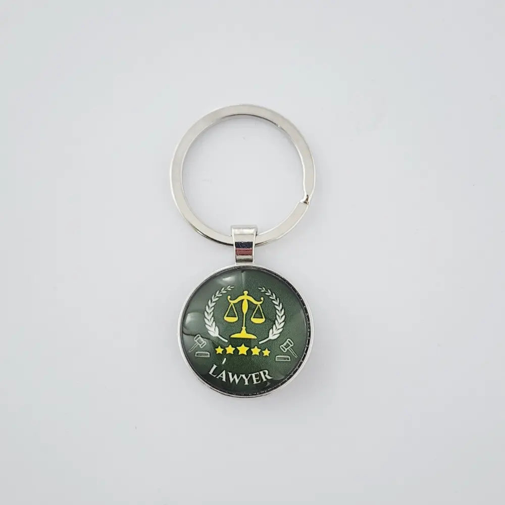 KEYCHAIN FOR LAWYER - GREEN