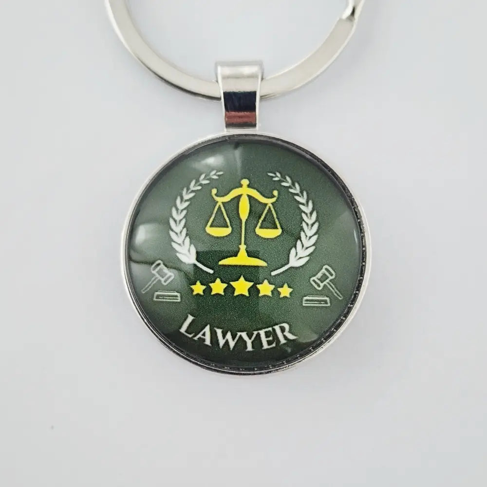 KEYCHAIN FOR LAWYER - GREEN