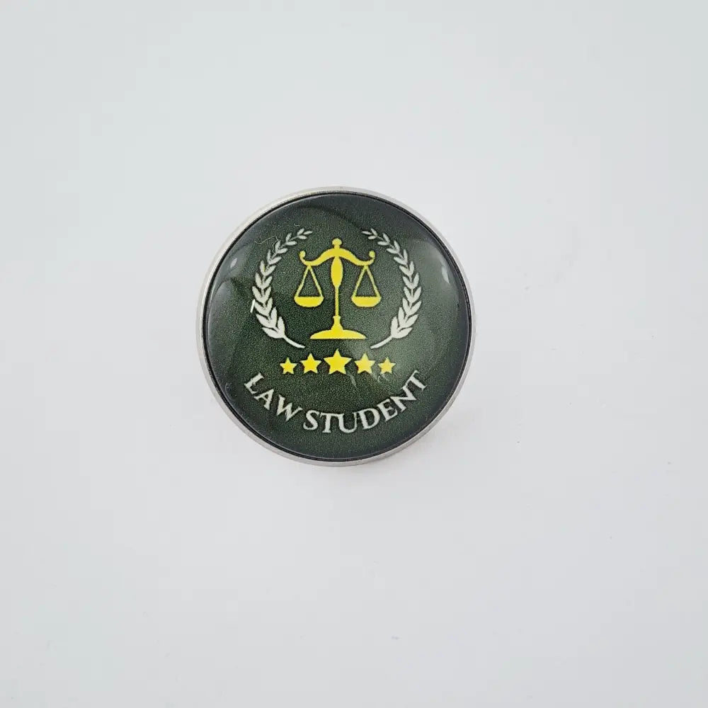 BROOCH FOR LAW STUDENTS - GREEN