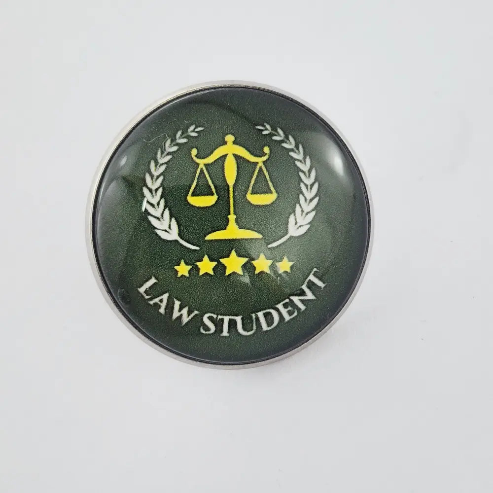 BROOCH FOR LAW STUDENTS - GREEN