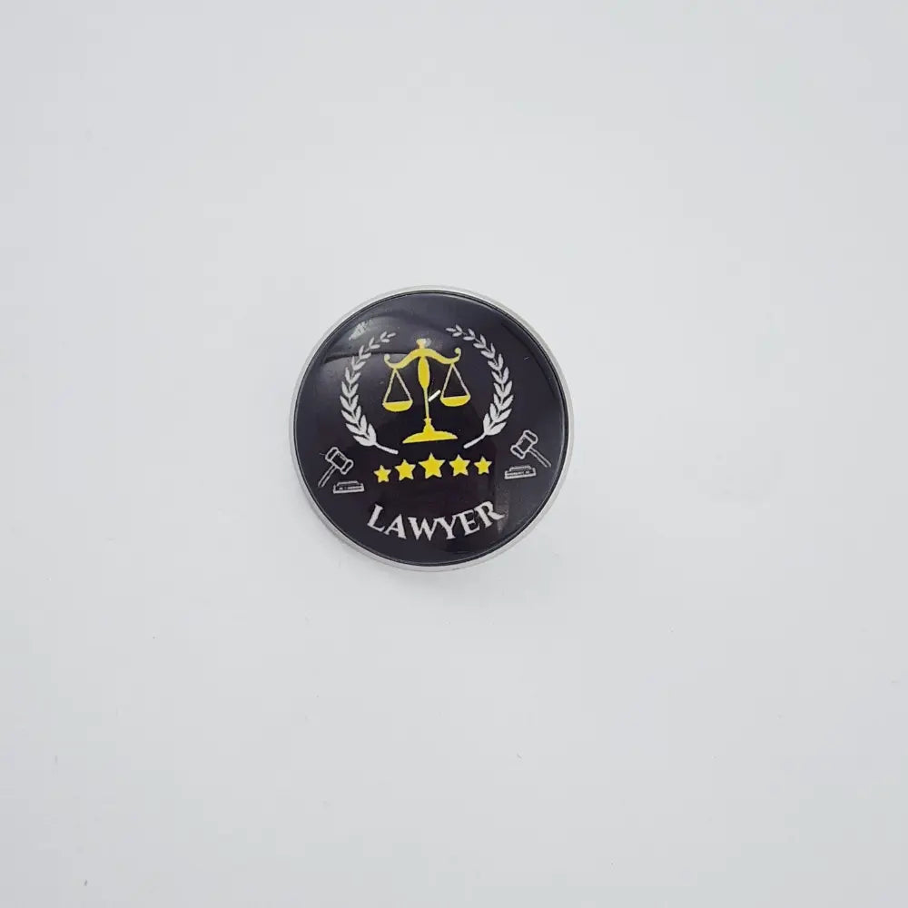 BROOCH - LAWYER - BLACK