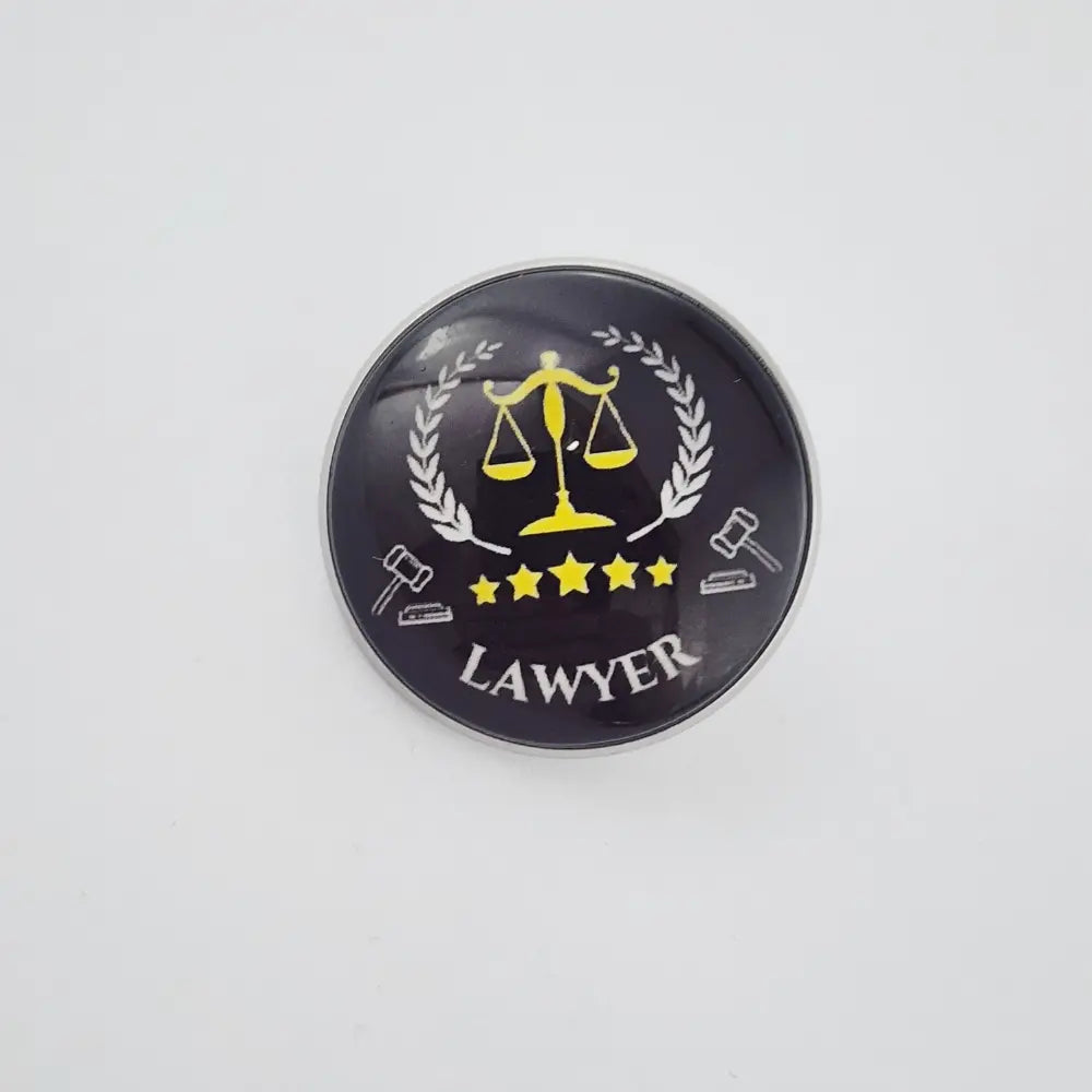 BROOCH - LAWYER - BLACK