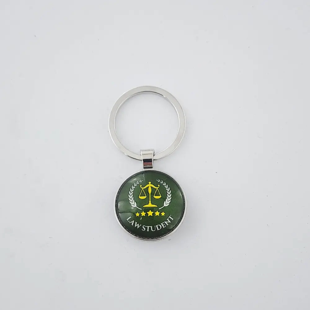 KEYCHAIN FOR LAW STUDENT - GREEN