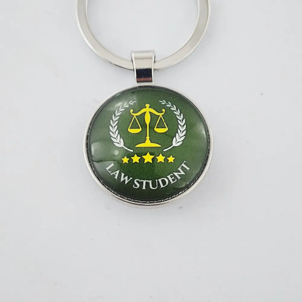 KEYCHAIN FOR LAW STUDENT - GREEN