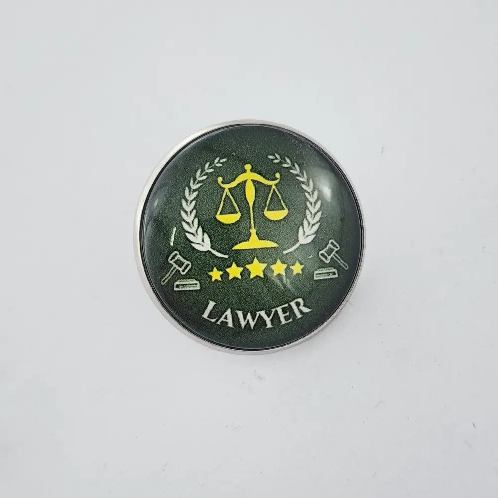 BROOCH - LAWYER - GREEN