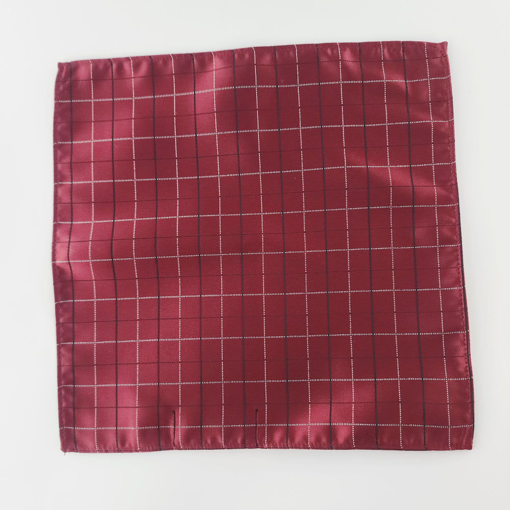 RUBY GRID POCKETSQUARE