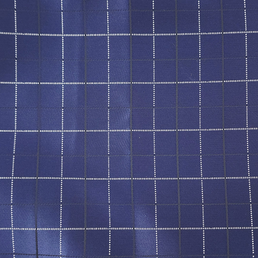 INDIGO CHECK SQUARE