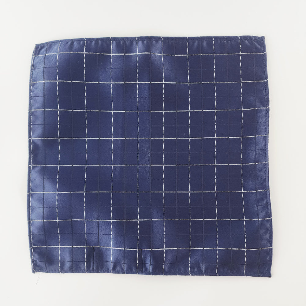 INDIGO CHECK SQUARE