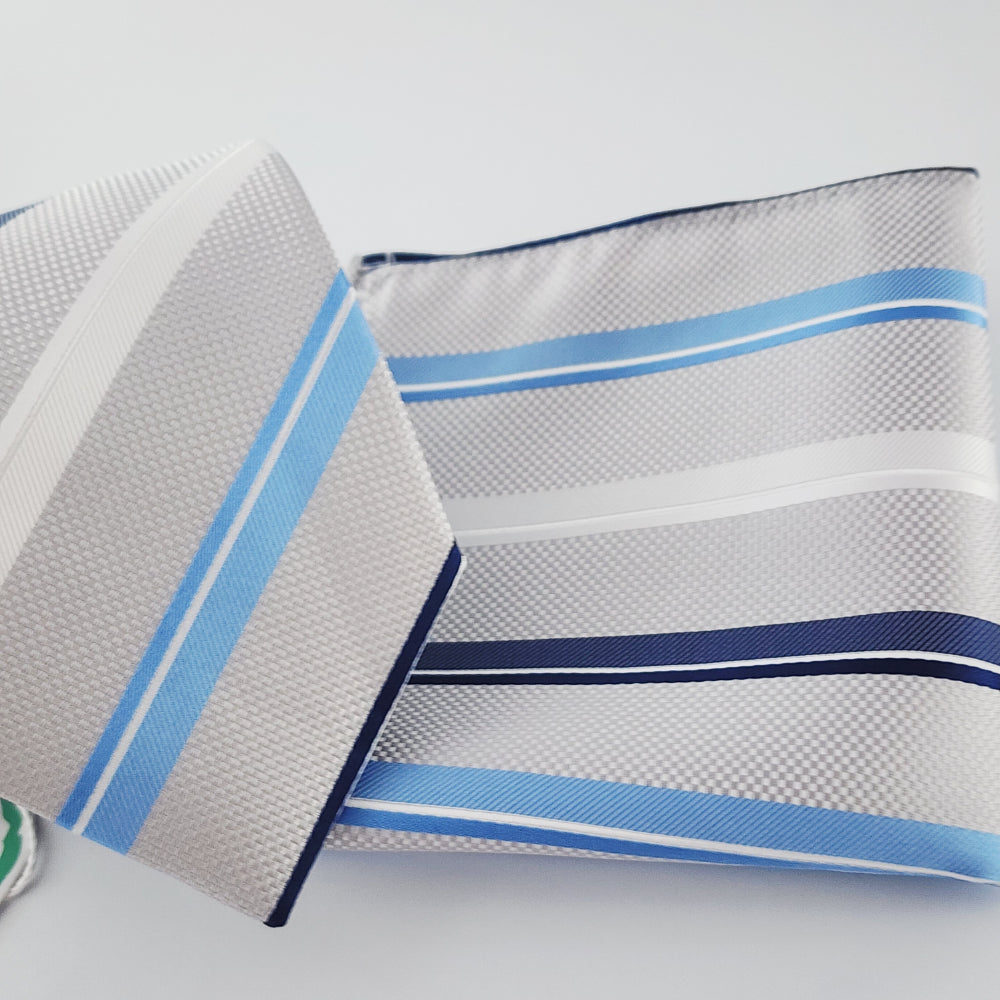 SILVER SKY STRIPE SET