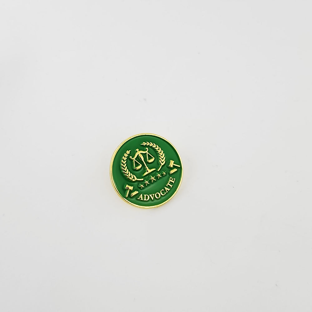 ADVOCATE ENAMEL PIN - GREEN