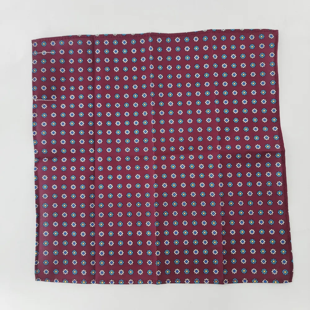 BURGUNDY BLOOM POCKETSQUARE