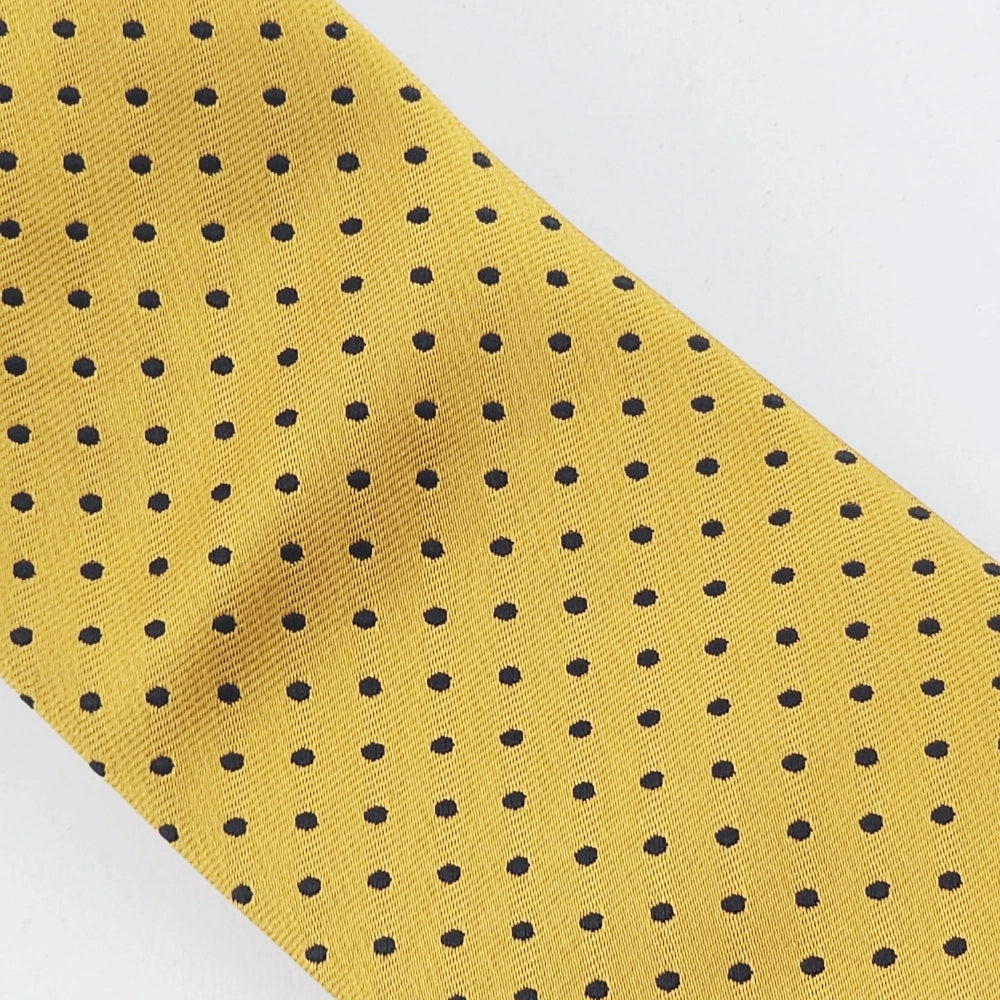 MUSTARD MIDNIGHT POLKA TIE