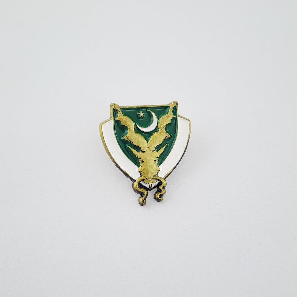 MARKHOR - ENAMEL PIN - ANTIQUE GOLD