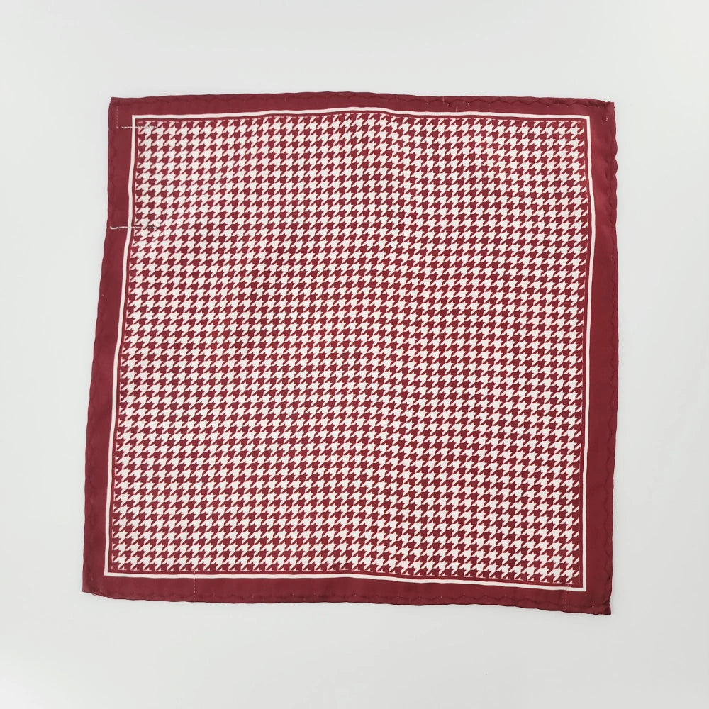 BURGUNDY HOUNDSTOOTH