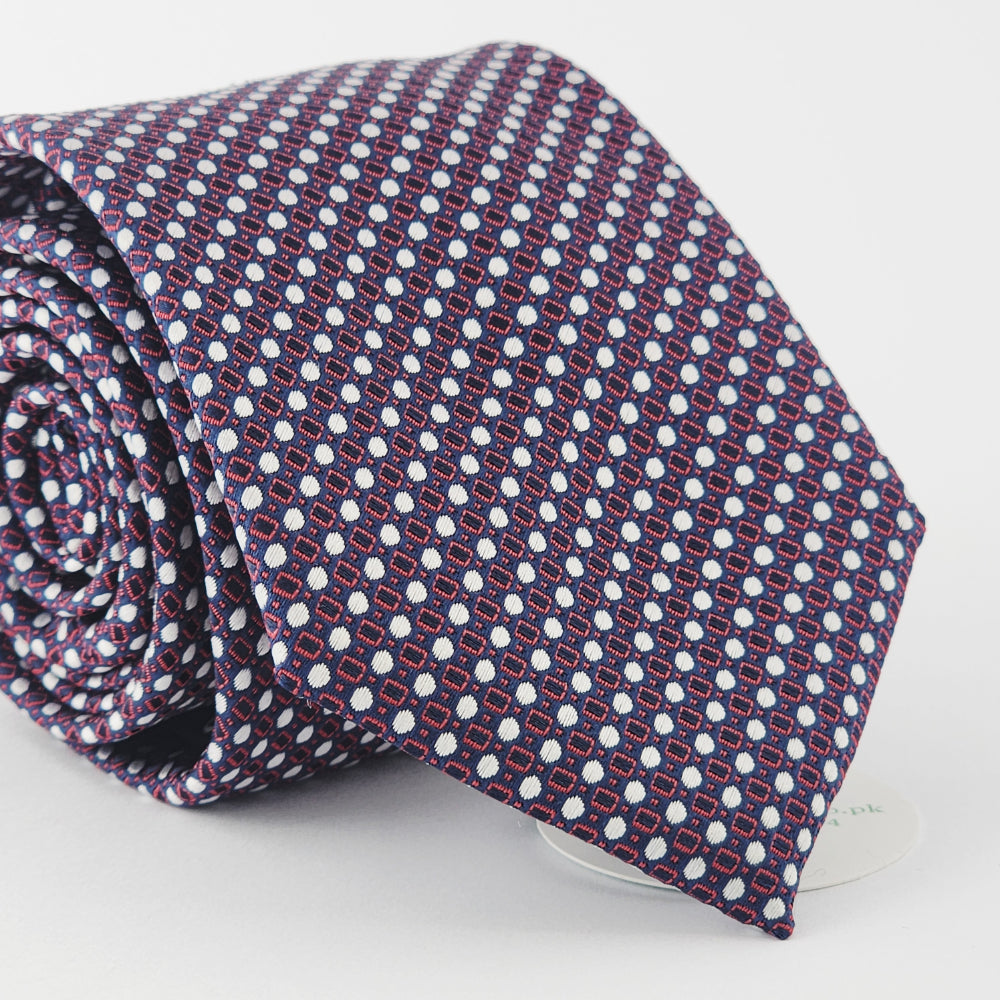 BORDEAUX DOT MATRIX TIE