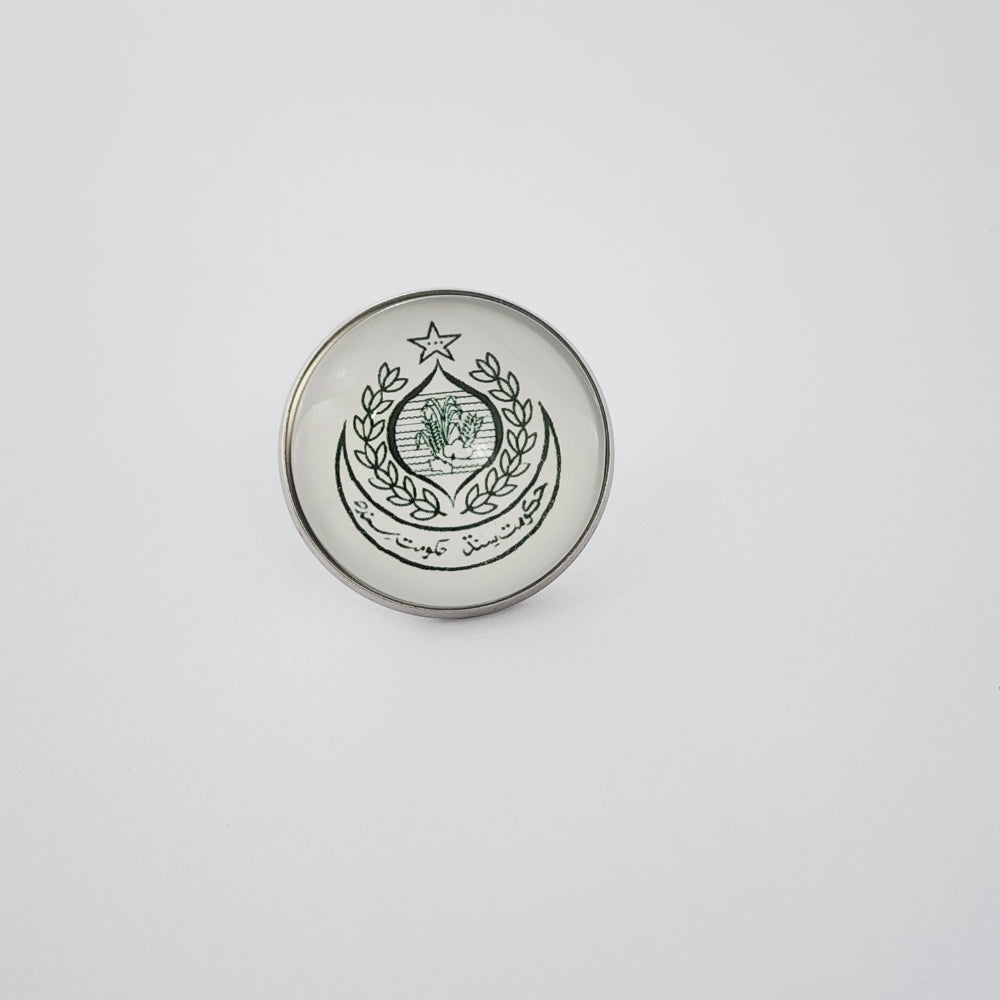 GOVT OF SINDH - WHITE - BROOCH