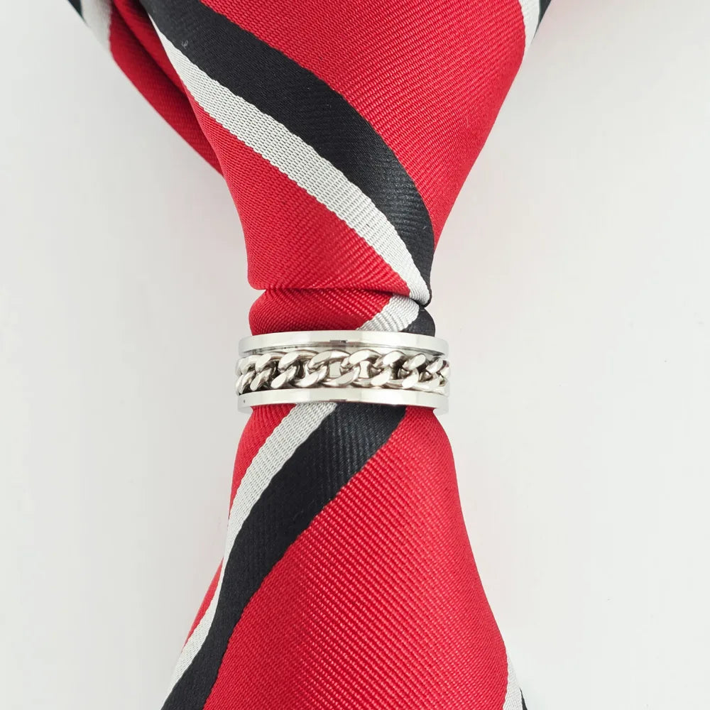 CHAINLINK ELEGANCE TIE RING