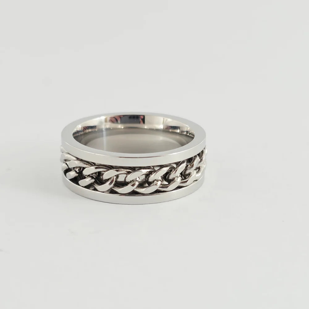 CHAINLINK ELEGANCE TIE RING