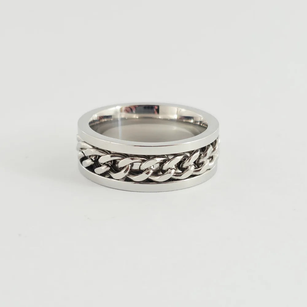 CHAINLINK ELEGANCE TIE RING